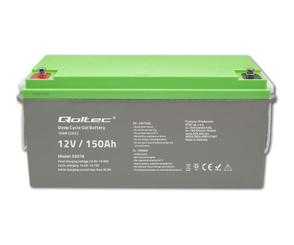 Akumulator do UPS Qoltec Akumulator żelowy Deep Cycle | 12V | 150Ah